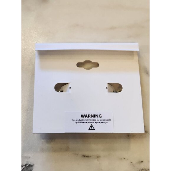 Dana Buchman Gold-Tone Crystal-Embellished Hoop Earrings - Picture 3 of 6